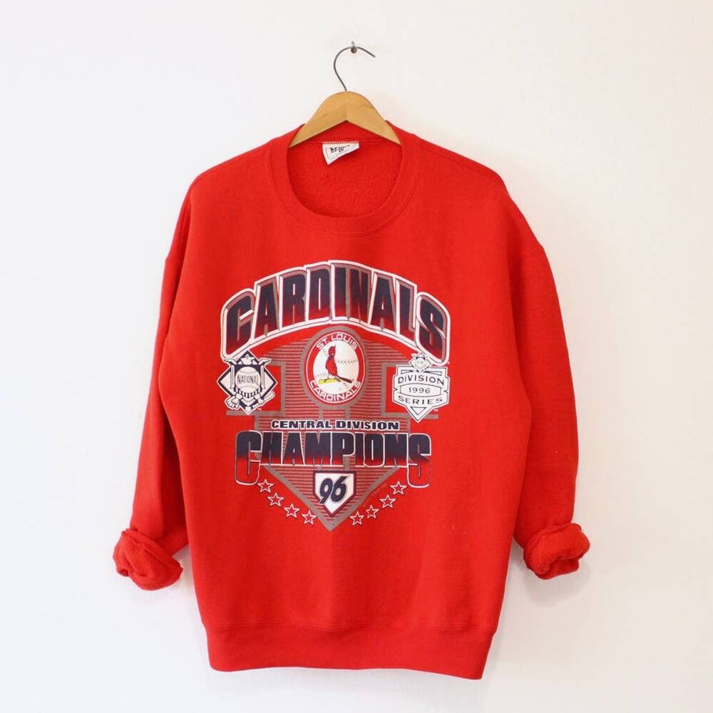 Vintage 1996 St. Louis Cardinals Division Series Red Sweatshirt Men’s Large MLB